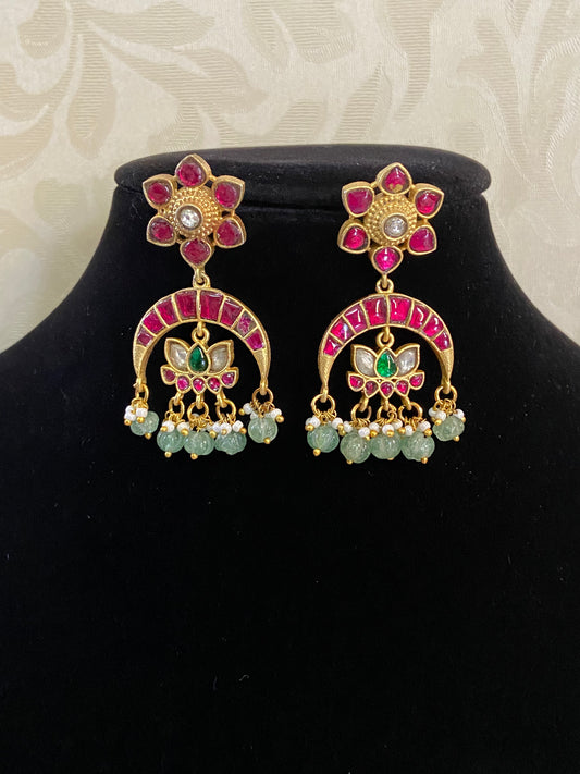 Jadau Kundan Earrings | Indian Earrings In USA
