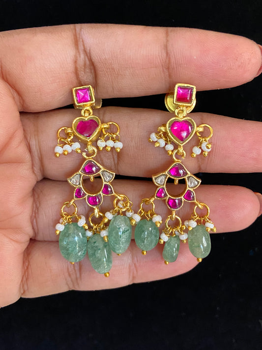 Antique Jadau kundan Earrings | Indian Earrings