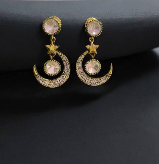 Moon Star Earrings | Indian Earrings