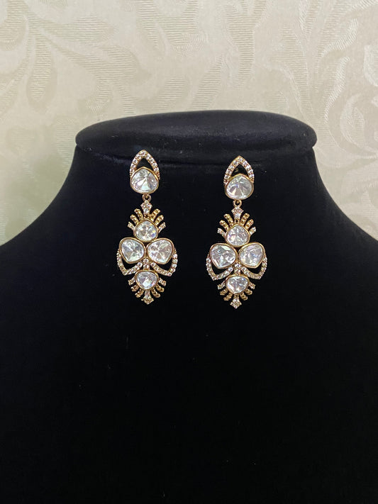 Victorian moissanite Earrings | Indian Earrings In USA