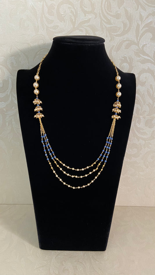 Pearl Purple Beads Necklace | Indian Beads Necklace In USA