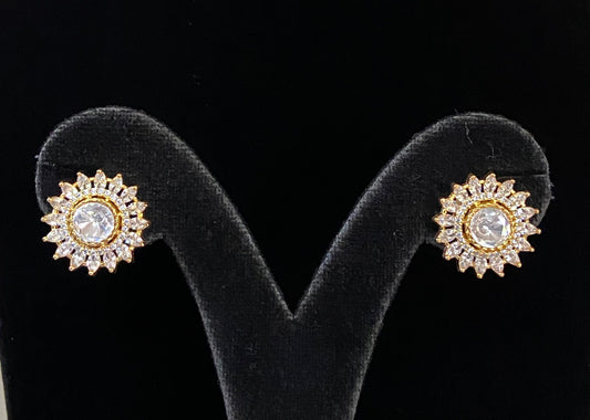 Moissanite Studs | Multipurpose Earrings | Indian Jewelry