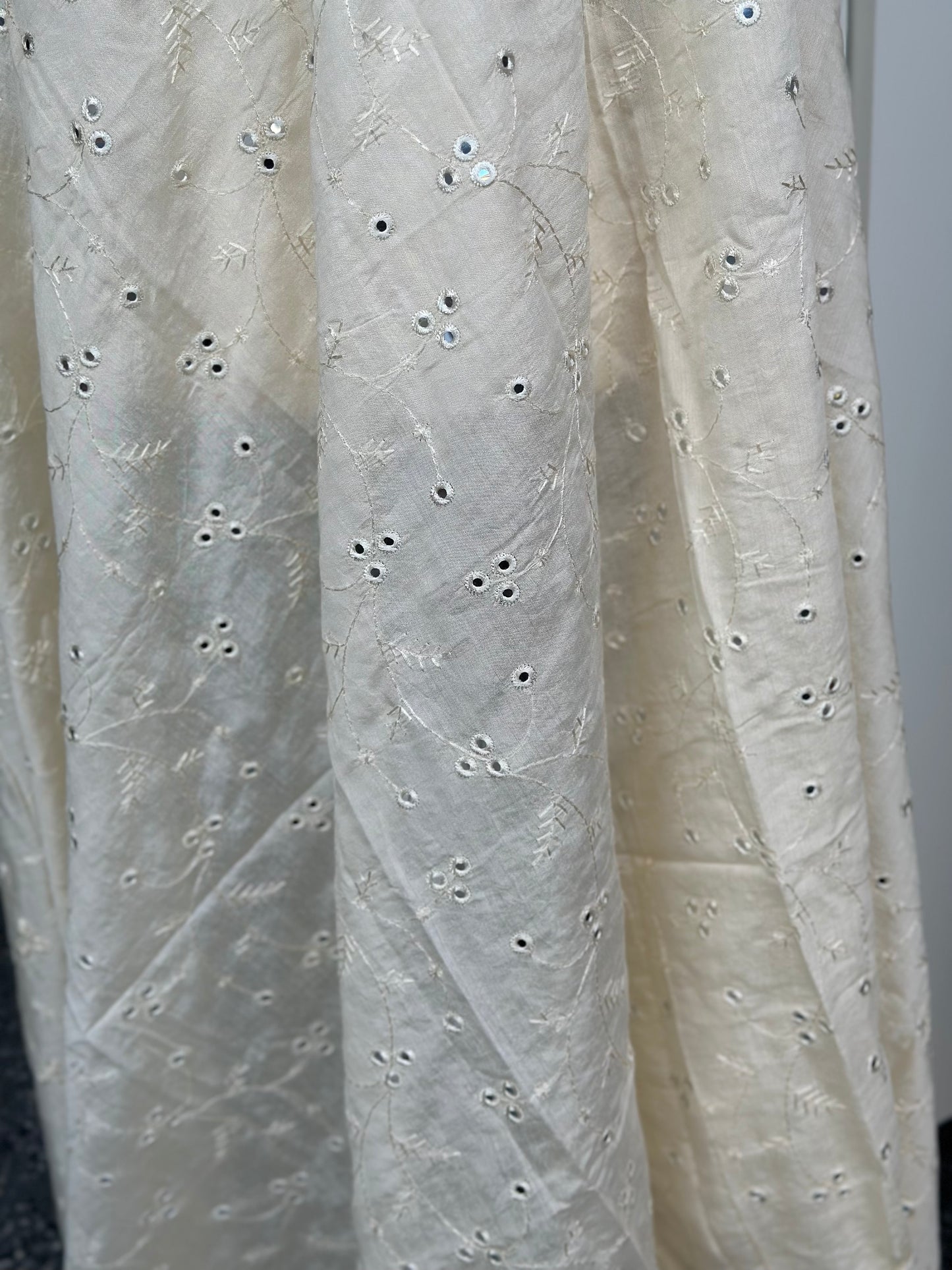 Chanderi Embroidered Dupatta | Mirror Work Dupatta | Party Wear Dupatta