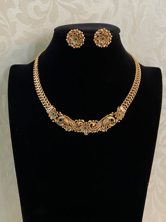 Antique Hasli Necklace | Traditional Simple Hasli