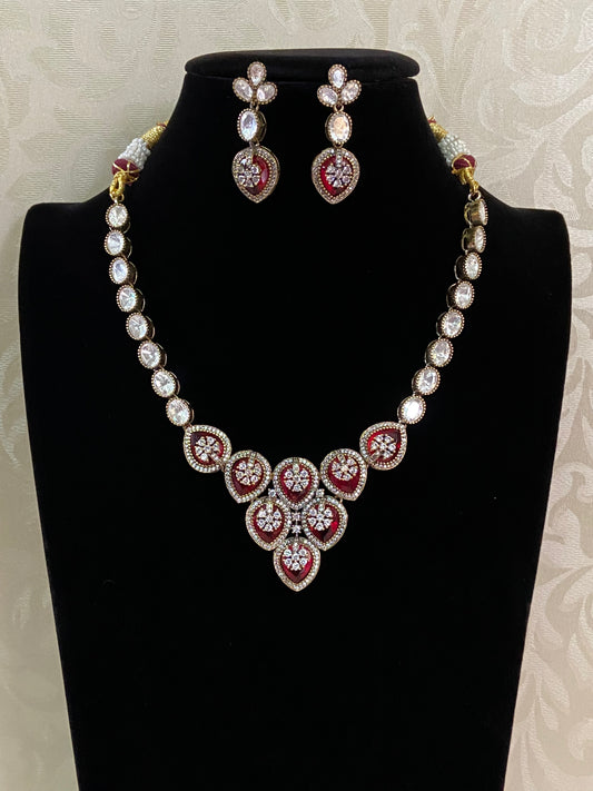 Victorian Polki Kundan Necklace| Latest jewelry in USA