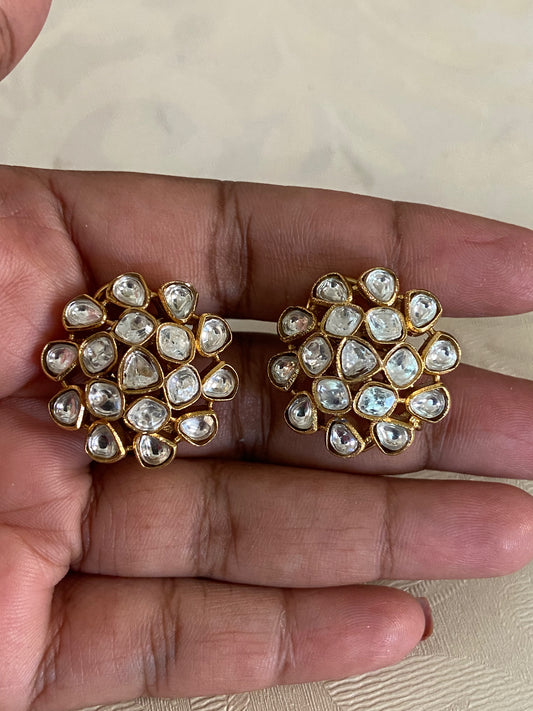Moissanite Studs | Indian Earrings