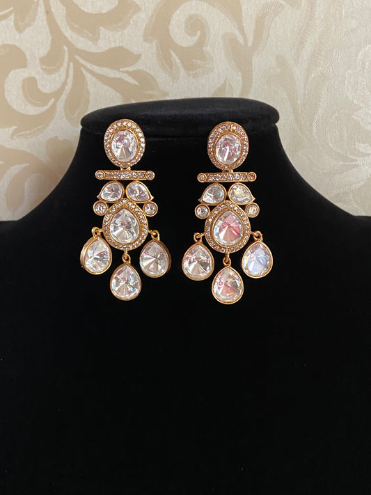 Moissanite Earrings | Indian jewelry in USA