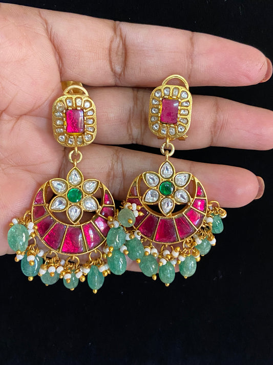 Jadau Kundan Earrings | Indian Earrings In USA