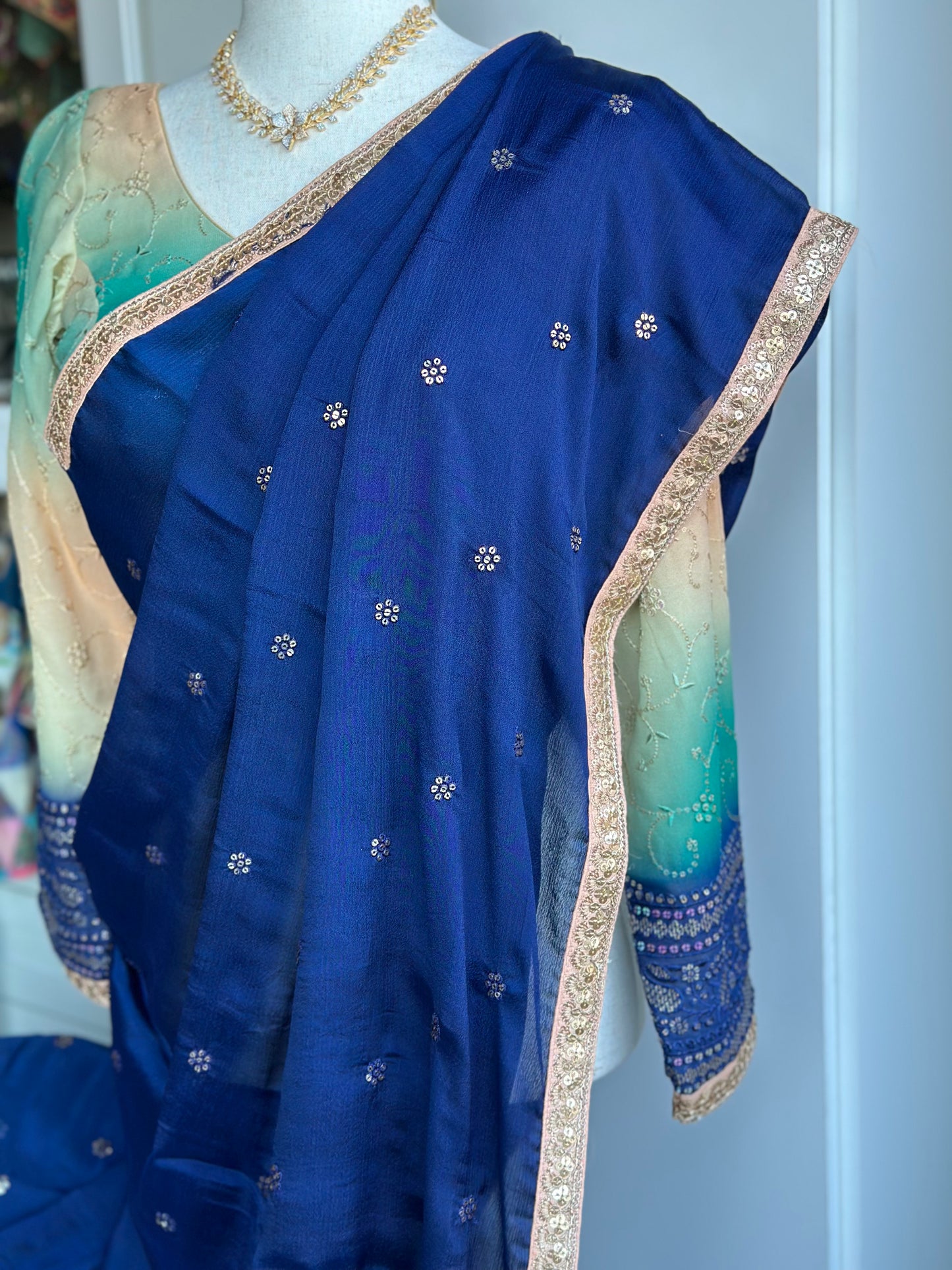 Georgette Fancy Saree |  Party Wear Saree | Gift Saree