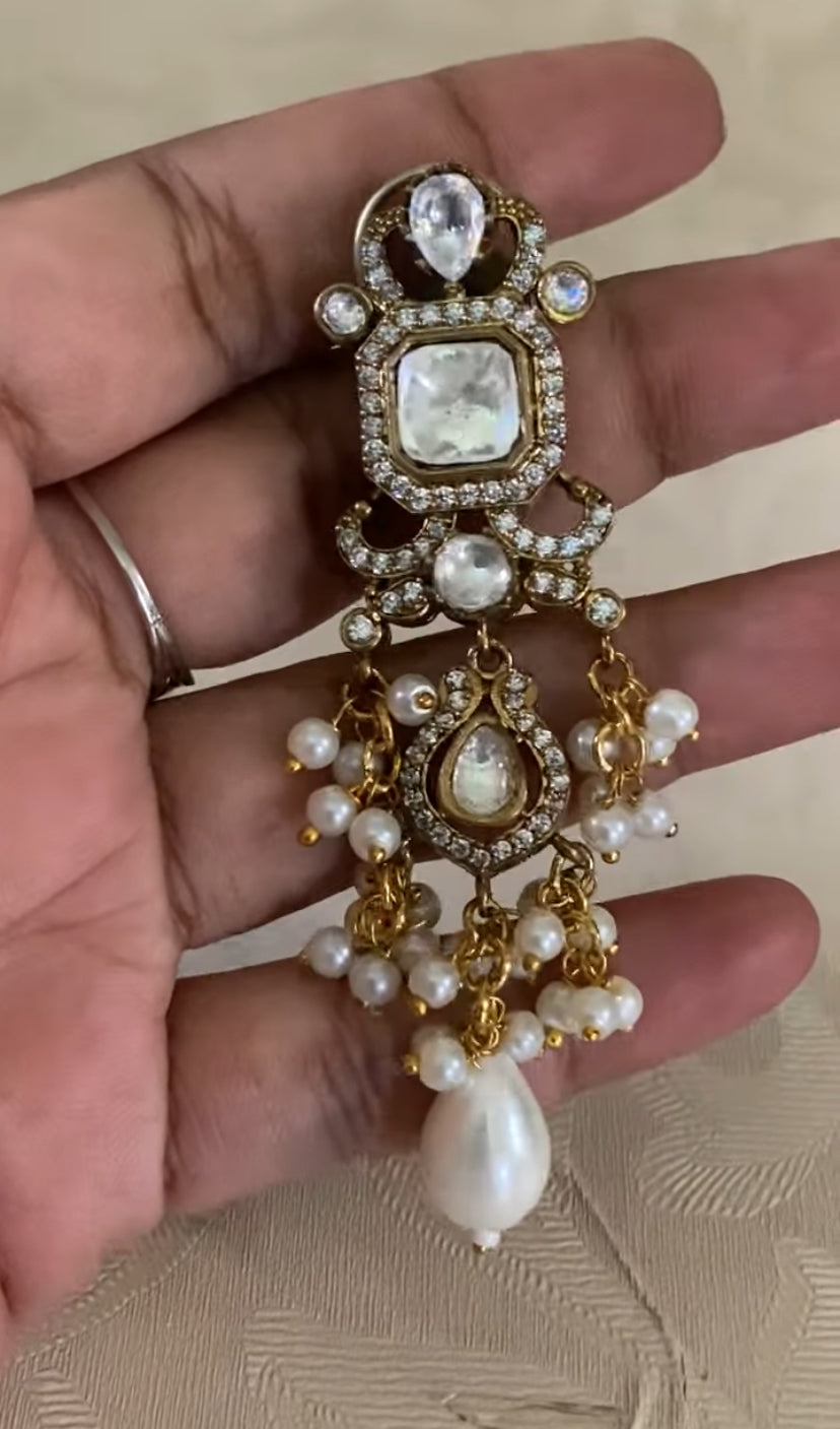 Victorian Pendant Beads necklace With Earrings | Indian Jewelry in USA