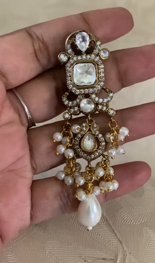 Victorian Pendant  Beads necklace With Earrings | Indian Jewelry in USA