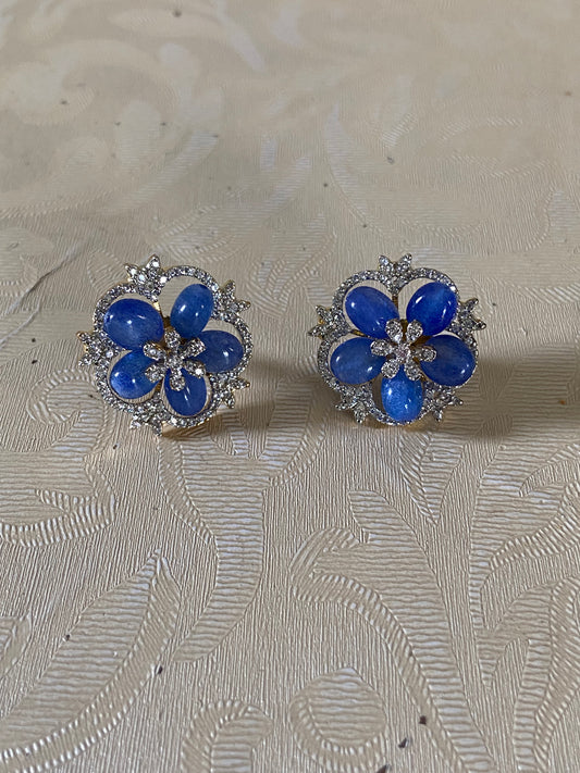 AD Changeable Earrings | Beautiful Multi Colour Earrings | Beaded Flowers Earrings