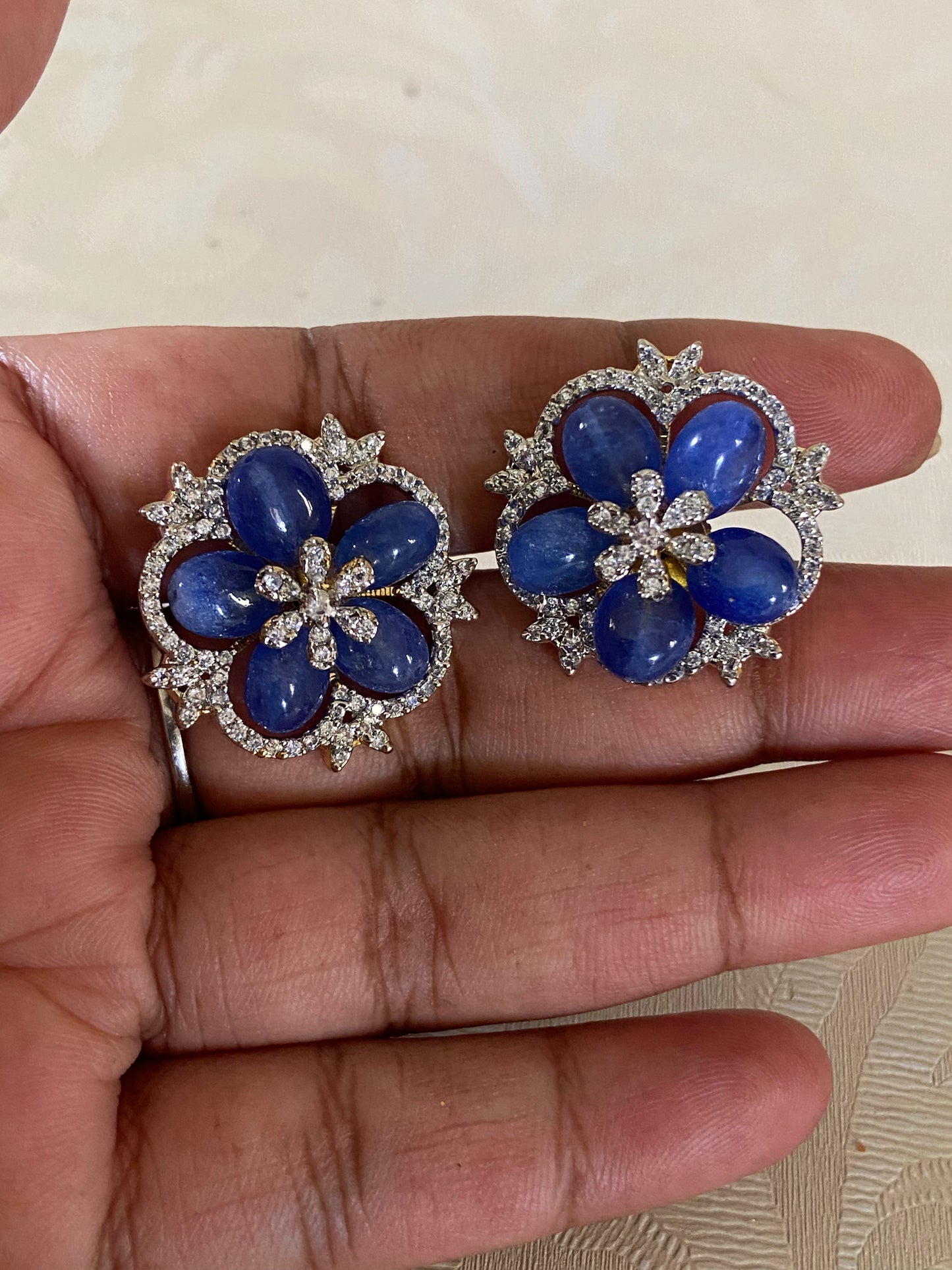 AD Changeable Earrings | Beautiful Multi Colour Earrings | Beaded Flowers Earrings