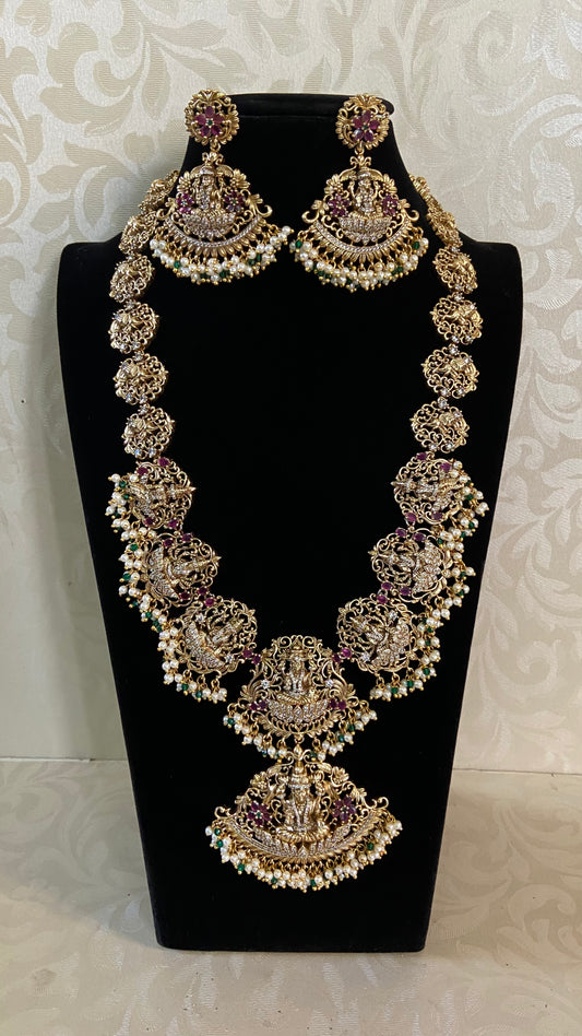 Temple Bridal Necklace Set | Traditional Antique Necklace