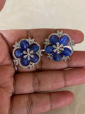 AD Changeable Earrings | Beautiful Multi Colour Earrings | Beaded Flowers Earrings