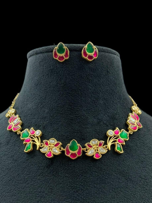 Jadau Kundan Choker Set | Indian Jewelry In USA |  Gift Idea