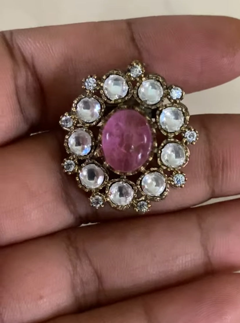 Victorian Polki Kundan Necklace | Trendy Necklace With Earrings | Gift Idea