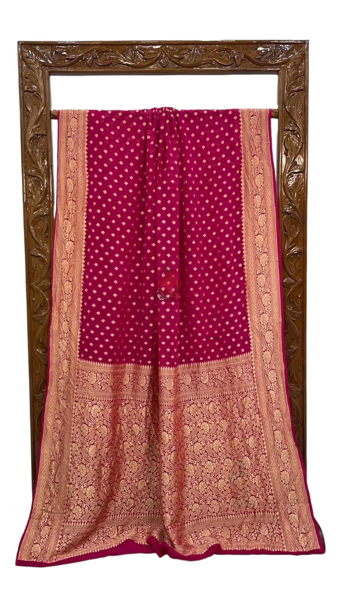 Khaddi Georgette Saree with stitched blouse