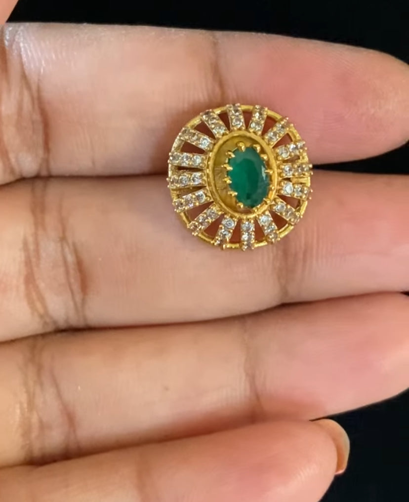 CZ Necklace With exchangeable stones| Indian jewelry | Interchangeable Stone Set