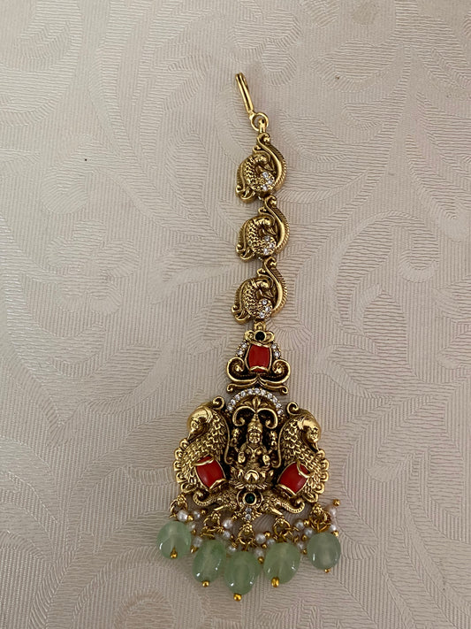 Temple Lakshmi Maang Tikka | Traditional Indian Jewelry | Gift Idea