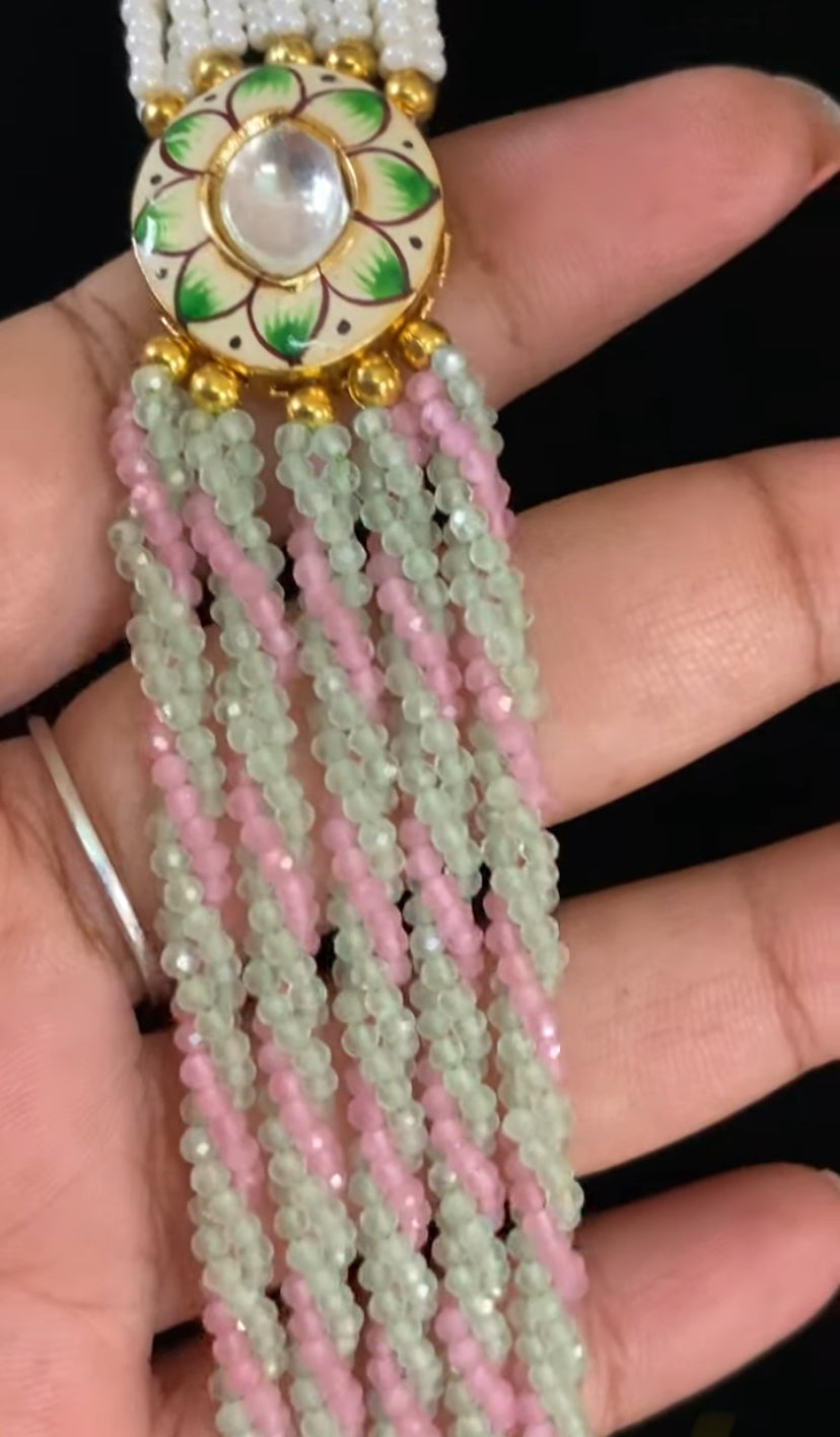 Long Kundan Necklace With Earrings | Indian Luxury Necklace In USA