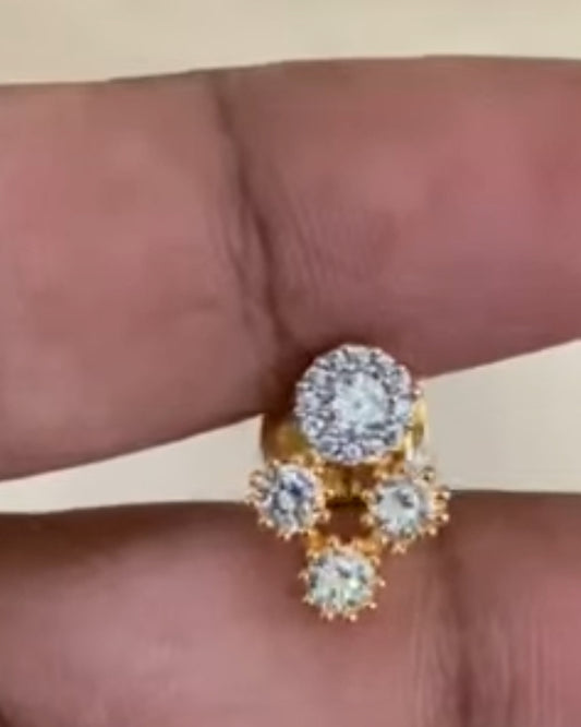 AD Pendant Mangalsutra | Black Beads Necklace