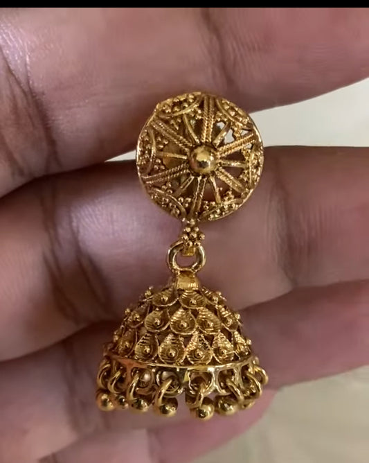 Antique Nakshi Balls Necklace With Jumkis | Indian Traditional Necklace