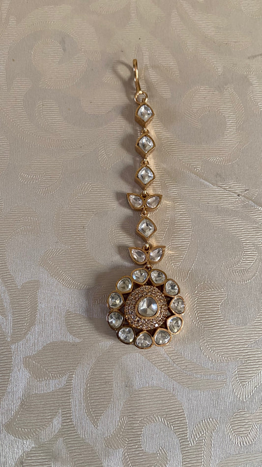 Moissanite Maang Tikka | Bridal jewelry