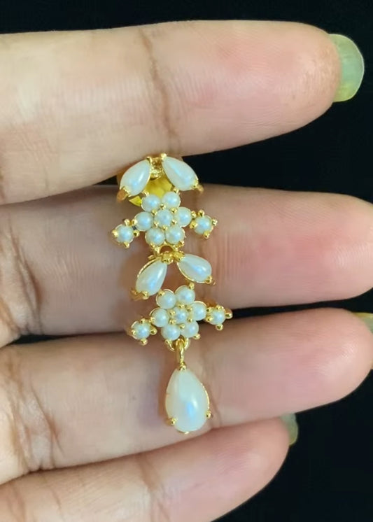 Moti Floral Necklace With Earrings | Indian Jewelry In USA