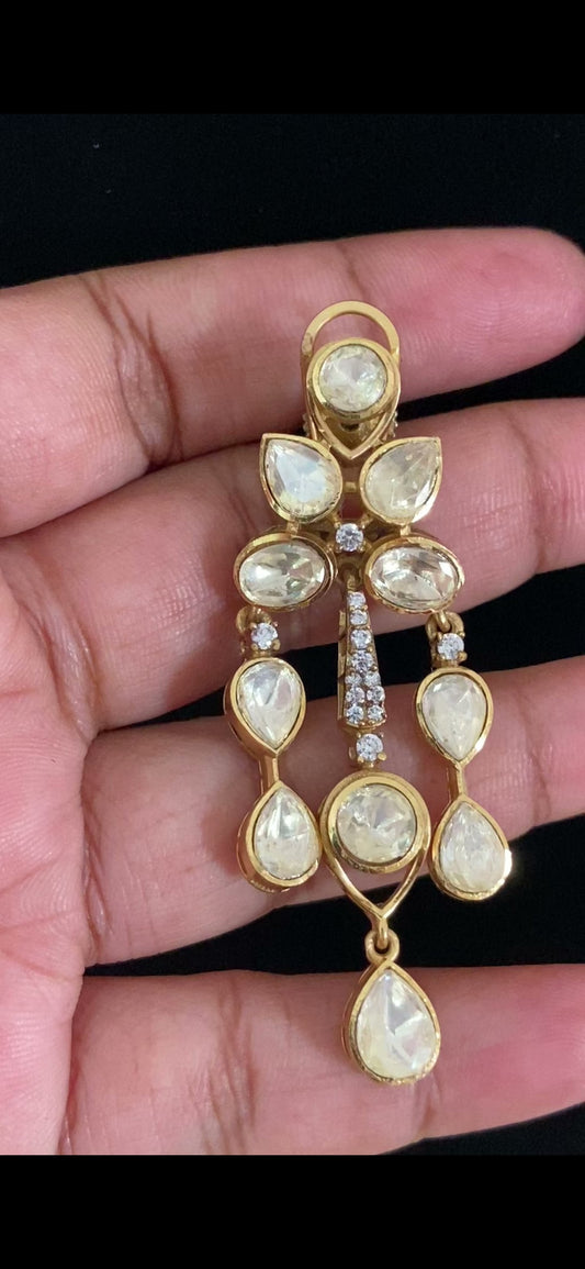 Polki Kundan Necklace With Earrings | Indian Necklace In USA