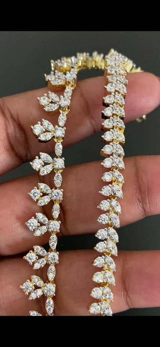 AD Champaswaralu | Indian Ear Chains | Hair accessories