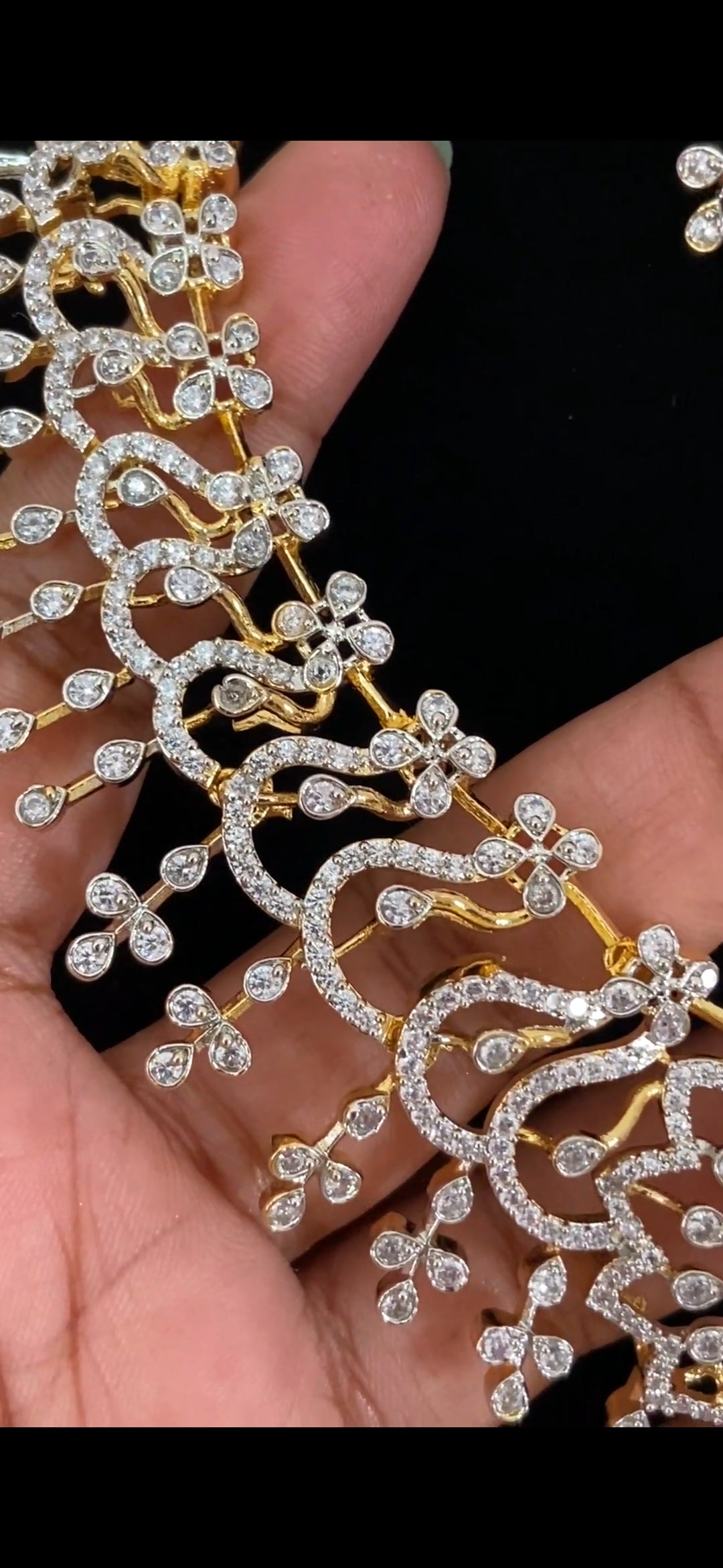 AD Middle Stone Changeble Necklace Set | latest Indian Jewelry | Gift Idea