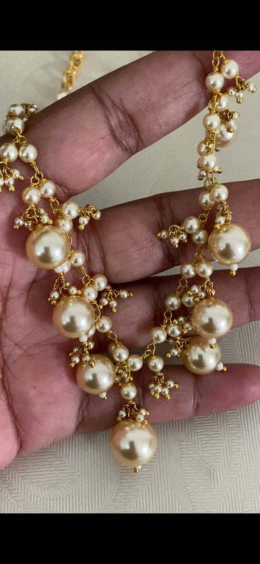 Taiwan Shell Pearl Drop Pearl Necklace | Indian Jewelry In USA