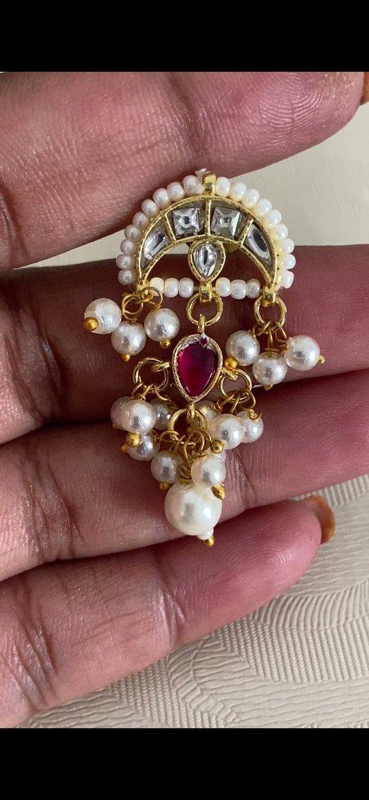 Jadau Kundan Pearl Choker Set | Indian jewellery