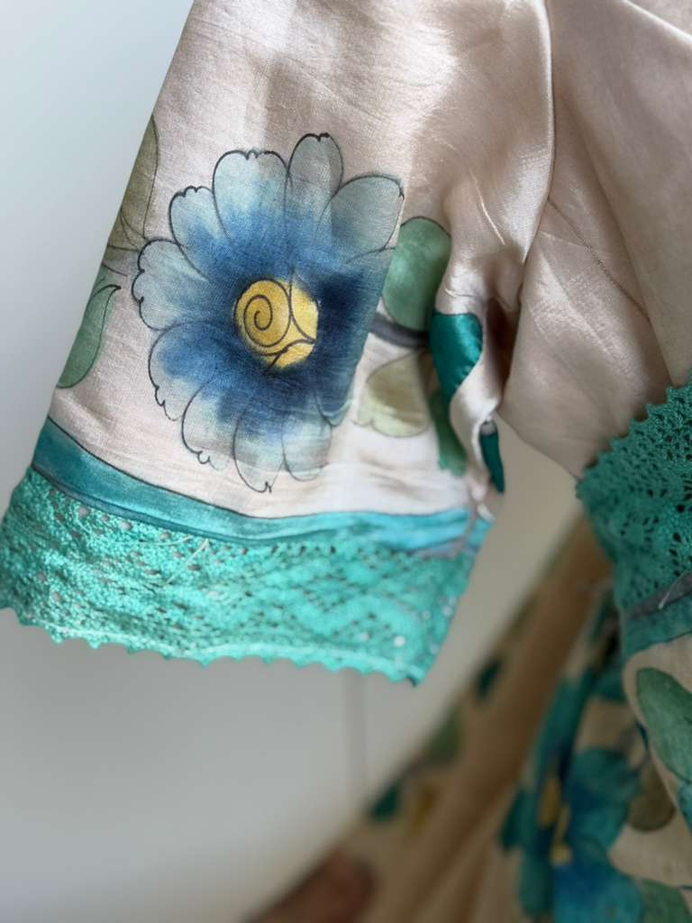 Kalamkari Print Tussar Saree | Indian Sarees in USA