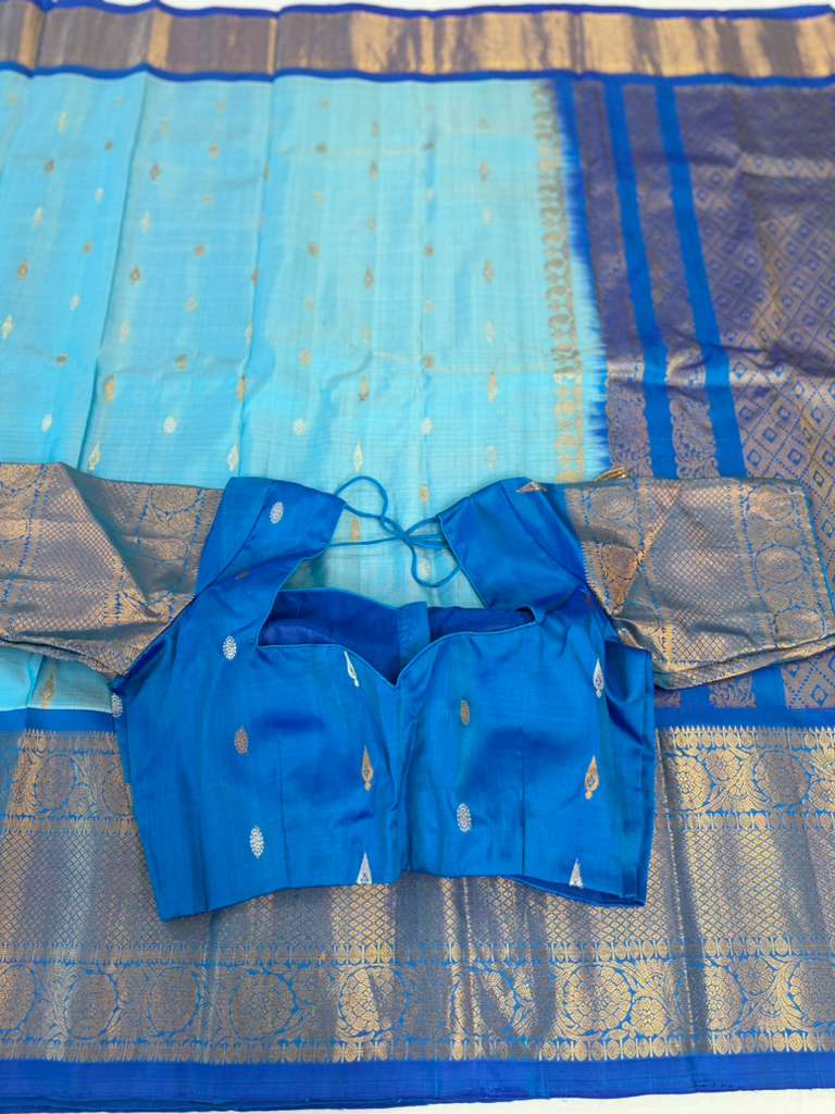 Big Border Pure Handloom Gadwal Pattu Saree | Indian Traditional Saree | Handloom Saree