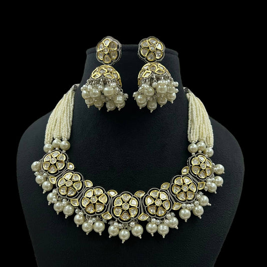 Polki Kundan choker necklace |  Indian jewelry