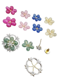 AD Changeable Earrings | Beautiful Multi Colour Earrings | Beaded Flowers Earrings