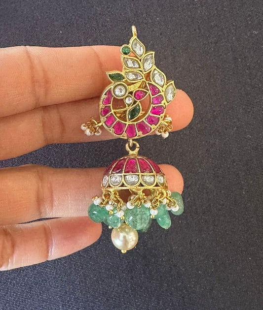 Jadau Kundan Jumki Earrings | Indian Earrings | Gift Idea