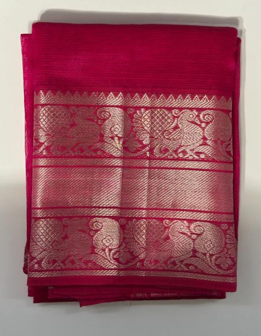 Big kanchi border mangalagiri saree | handloom managalgiri
