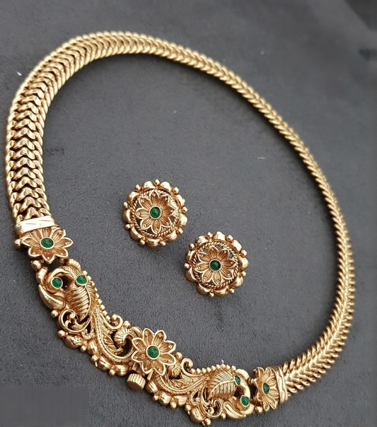 Antique Hasli Necklace | Traditional Simple Hasli