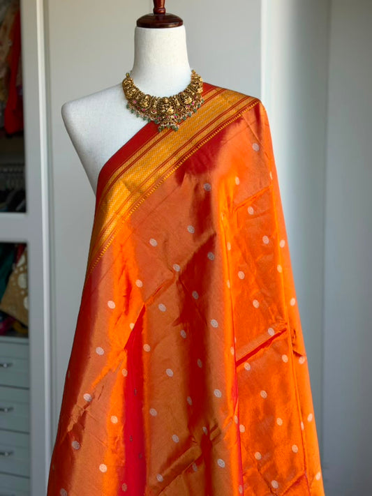 Handloom Gadwal Tissue Dupatta | Party Wear Dupatta
