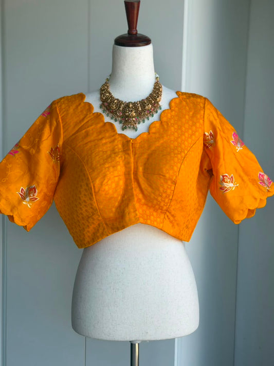 Banaras Brocade Blouse | Saree Readymade Blouses in USA