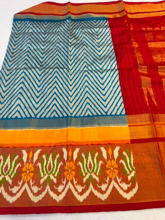 Ikkat Handloom Sarees | Traditional Indian Saree | Light Weight Saree
