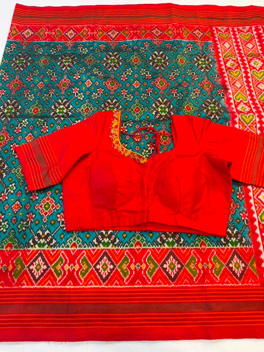 Handloom Ikkat Saree | Traditional Indian Saree | light weight silk sarees