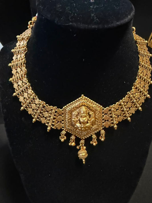 Antique Necklace With Jumkis | Indian Jewelry In USA | Traditional Temple Jewelry