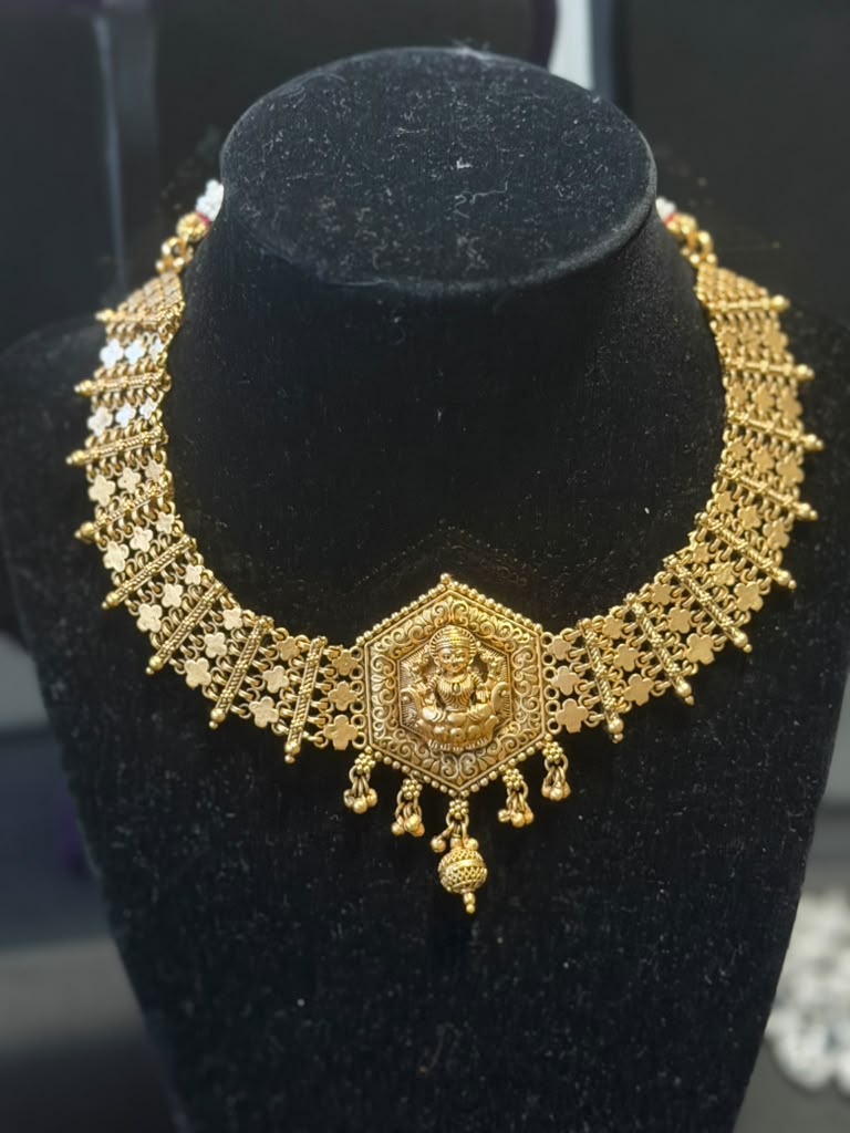 Antique Necklace With Jumkis | Indian Jewelry In USA | Traditional Temple Jewelry