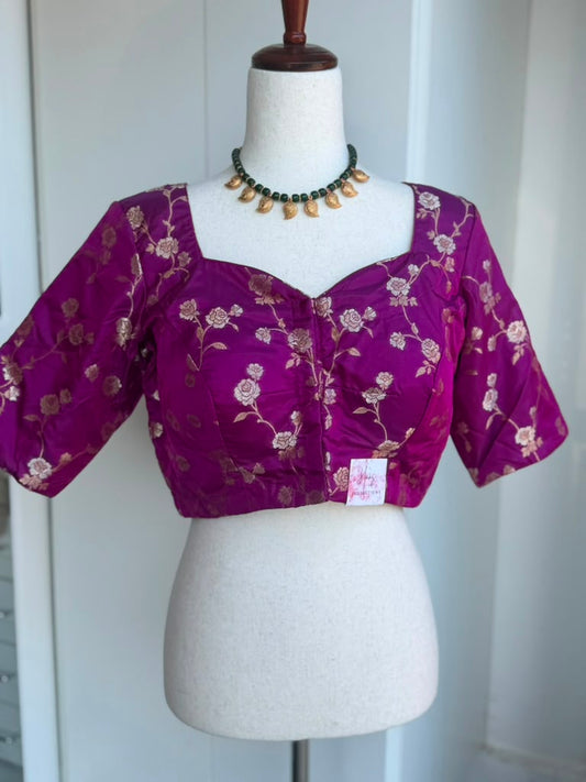 Banaras Brocade Blouse | Saree blouses in USA | Boutique blouses