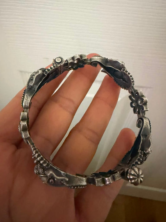 Oxidized Ganesh Openable Kada | Latest Indian Jewelry In USA