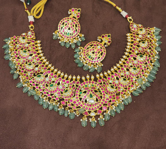 Jadau Kundan Bridal Necklace Set | Indian Traditional Jewelry In USA